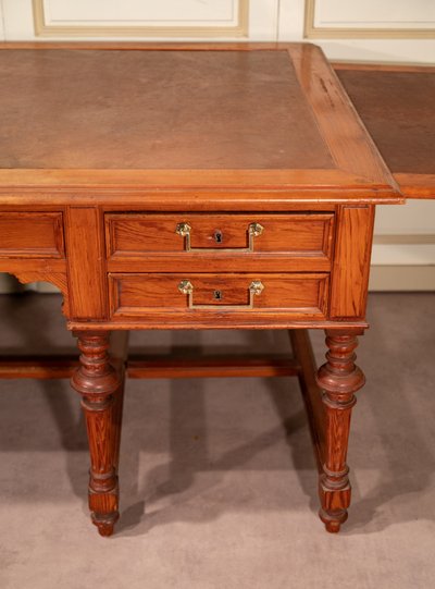 Grand bureau plat d'armateur