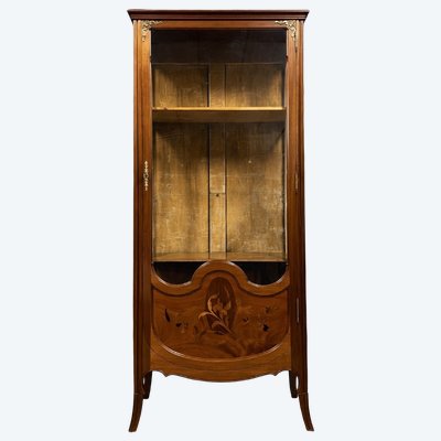 VITRINE EN MARQUETERIE – ÉPOQUE ART NOUVEAU / BOIS PRÉCIEUX - MAJORELLE - GALLÉ