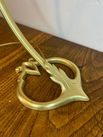 Jugendstil-Herzlampe von Auguste Delafontaine