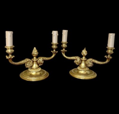 Pair of Louis XVI style lamps