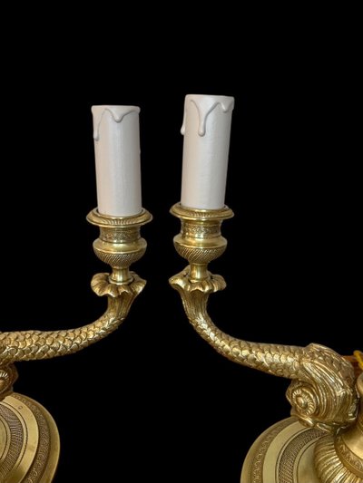 Pair of Louis XVI style lamps
