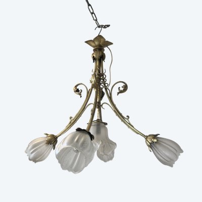 Art Nouveau chandelier