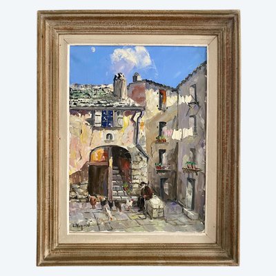 Village corse en Balagne par Jacques Louis Vigon