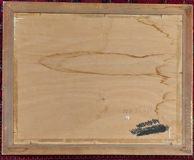 Etienne Nosjean - (1937 - 2013) - Mostra al castello - olio su tavola - 1987