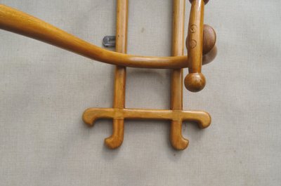 Appendiabiti da parete THONET a 5 curve, 1900 circa