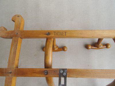 Appendiabiti da parete THONET a 5 curve, 1900 circa