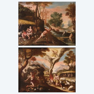 Maarten De Vos (1532–1603), Adam And Eve After The Fall / Cain And Abel