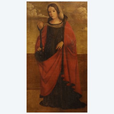 Saint Agatha, Francesco Di Girolamo Da Santacroce (venice, 1516–1584)