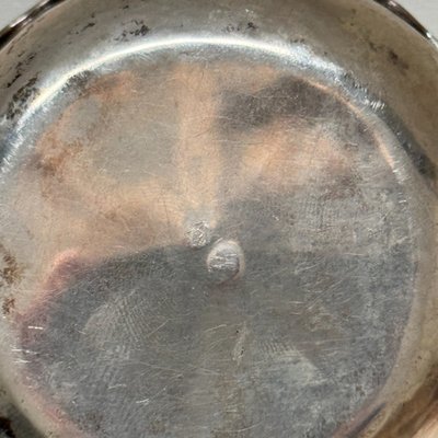 Solid silver wine taster with Minerva hallmark