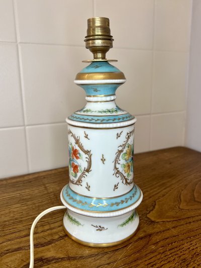 Pair of porcelain lamps