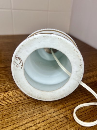 Pair of porcelain lamps