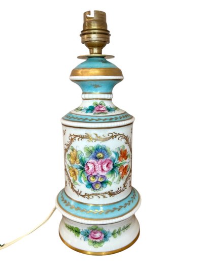 Pair of porcelain lamps