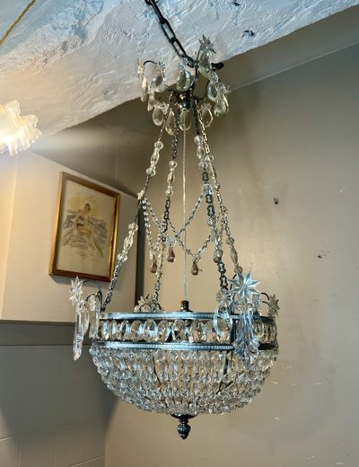 Korb-Kronleuchter im Louis-XVI-Stil