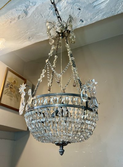 Korb-Kronleuchter im Louis-XVI-Stil