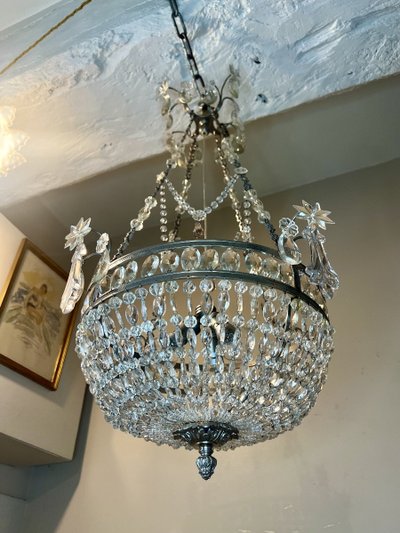 Korb-Kronleuchter im Louis-XVI-Stil