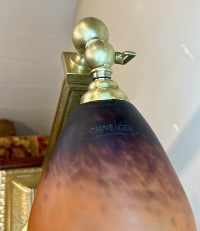 Schneider Art Nouveau Table Lamp