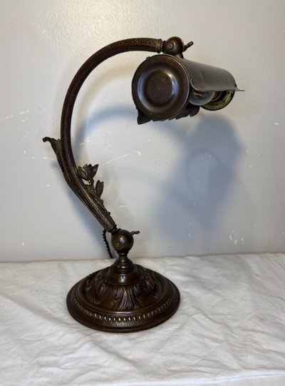 Antique-Finish Piano Lamp
