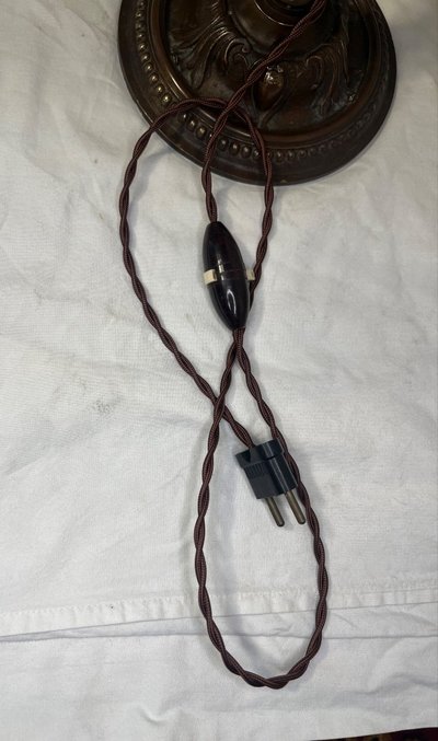 Antique-Finish Piano Lamp