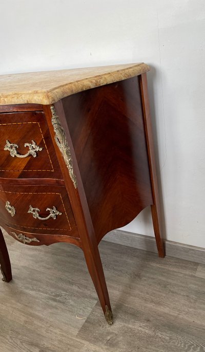 Commode Louis XV en Palissandre vers 1950