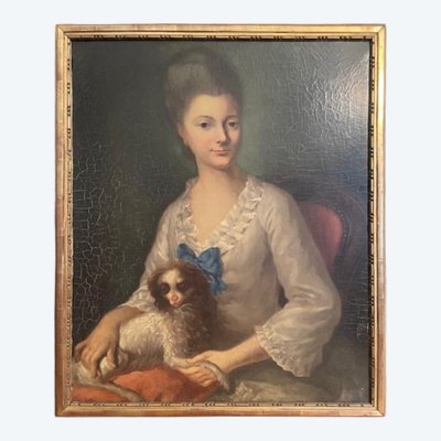 French School, late 18th century, portrait of a woman