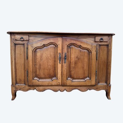 Niedriges Buffet im Stil der Provinz Louis XV – Obstholz – 18. Jahrhundert