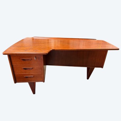 Scrivania Boomerang bifacciale di Goran Strand, 1960 circa, Svezia