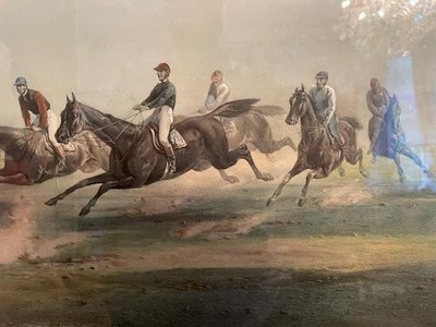 Grand prix de Paris , Importante gravure de 1866