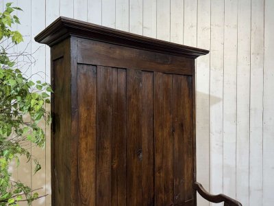 Meuble d'entrée, vestiaire breton en chêne et châtaignier 19ème 