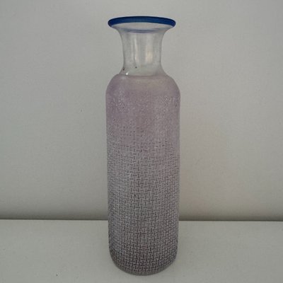 Vase en verre soufflé Bertil Vallien pour Kosta Boda design scandinave années 70