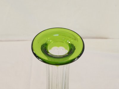 VAL SAINT LAMBERT Green Cut Crystal Decanter, SEVILLA Model