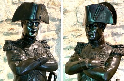 Napoleon Bonaparte, 19th-century bronze, 98 cm, signed: Emile GUILLEMIN