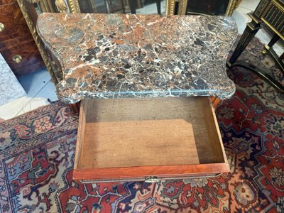 TABLE CONSOLE OU TABLE DESSERTE DE STYLE LOUIS XVI