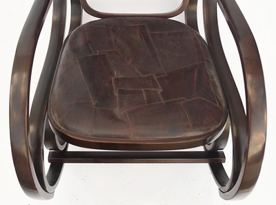 Rocking chair simili cuir