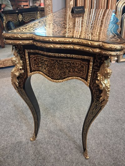 Tavolo da gioco Napoleone III con marchio DIELH