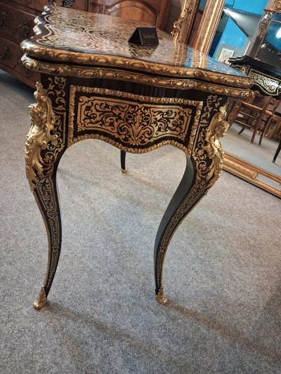 Tavolo da gioco Napoleone III con marchio DIELH