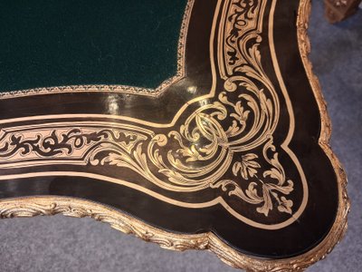 Tavolo da gioco Napoleone III con marchio DIELH