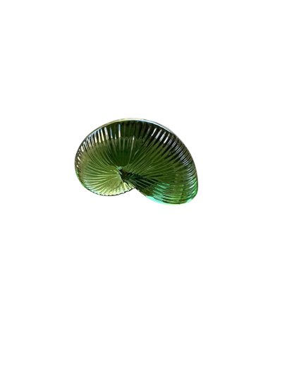Baccarat – Nautile en cristal vert émeraude
