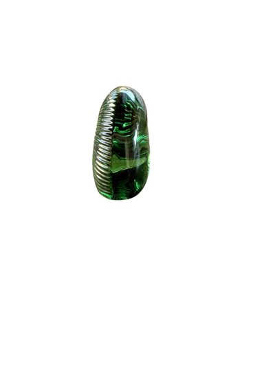 Baccarat – Nautile en cristal vert émeraude