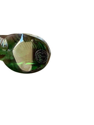 Baccarat – Nautile en cristal vert émeraude