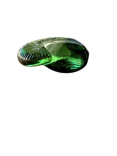 Baccarat – Nautile en cristal vert émeraude