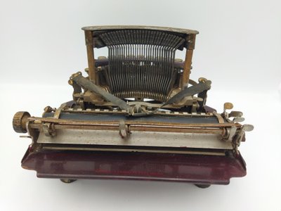 TYPO MANUFRANCE Antique Typewriter, Enameled Cast Iron, Early 20th Century Collection