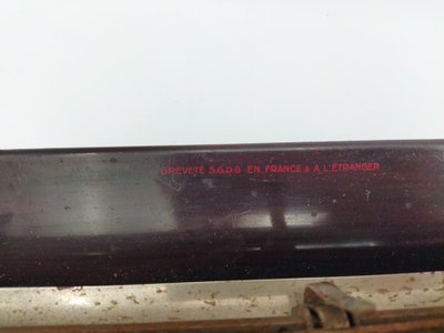 TYPO MANUFRANCE Antique Typewriter, Enameled Cast Iron, Early 20th Century Collection