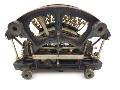 TYPO MANUFRANCE Antique Typewriter, Enameled Cast Iron, Early 20th Century Collection