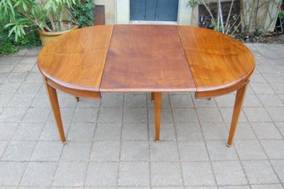 Napoleon III style walnut dining table, seats 12, with extensions