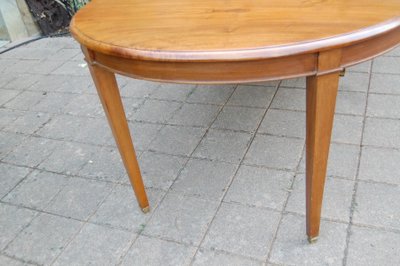 Napoleon III style walnut dining table, seats 12, with extensions