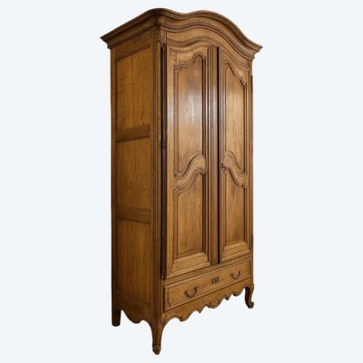 ARMOIRE LOUIS XV PROVENÇALE EN NOYER MASSIF D'ÉPOQUE XVIII SIÈCLE