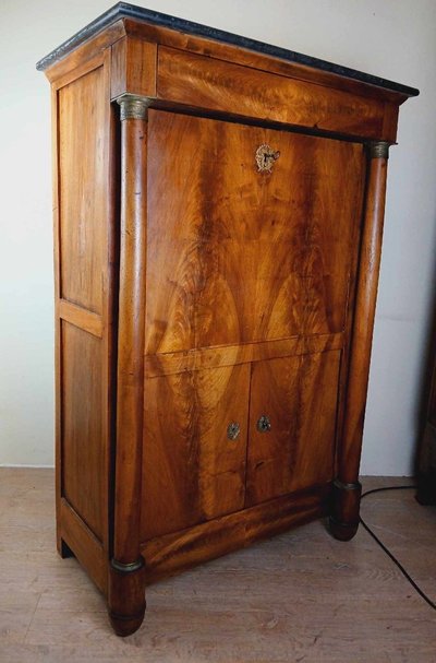 Sekretär aus Mahagoni aus der Empirezeit, um 1810