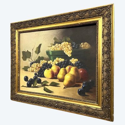 Ölgemälde auf Leinwand, Stillleben mit Früchten (B)