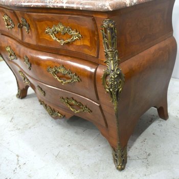 Commode Tombeau En Placage d'époque 1900