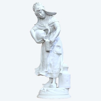MATHURIN MOREAU: VERY LARGE SUBJECT IN BISCUIT / THE GIRL WITH THE PITCHER